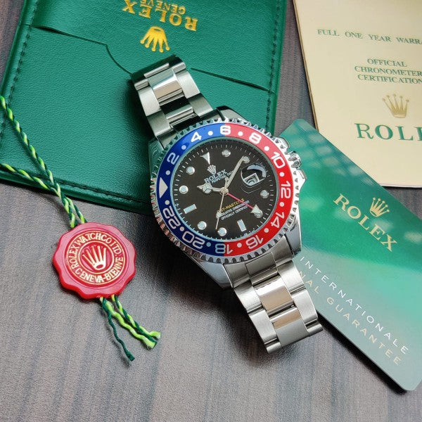 Role_x red black Mens Watch