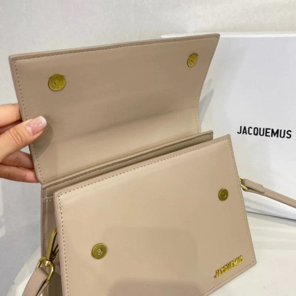 Juemus Le Chuito Noud Bag With OG Box Dust Bag & Extra Sling Belt (Khaki - 738) Women Handbag