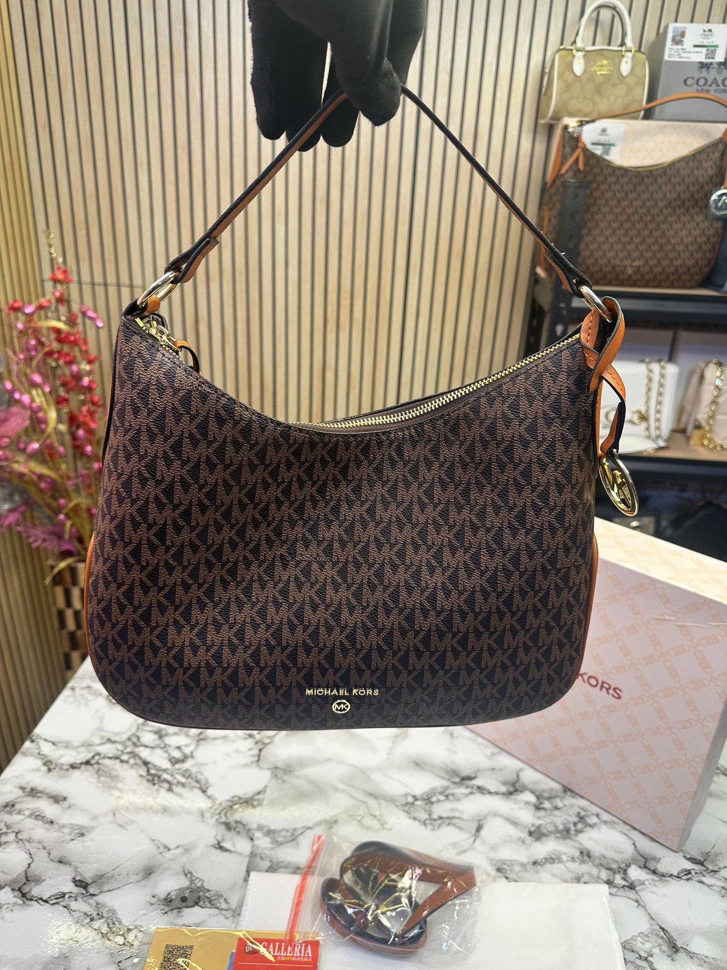 MIHAEL KRS HOBO SHOULDER BAG Women Handbag WITH BOX