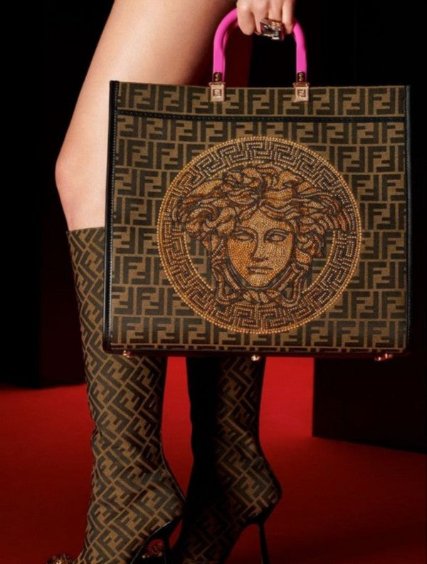 Fei Roa Versace Trendy Leather Handbag