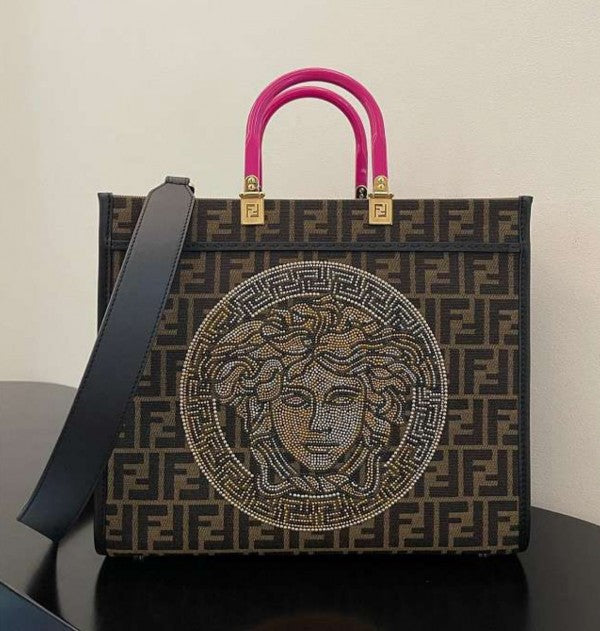 Fei Roa Versace Trendy Leather Handbag