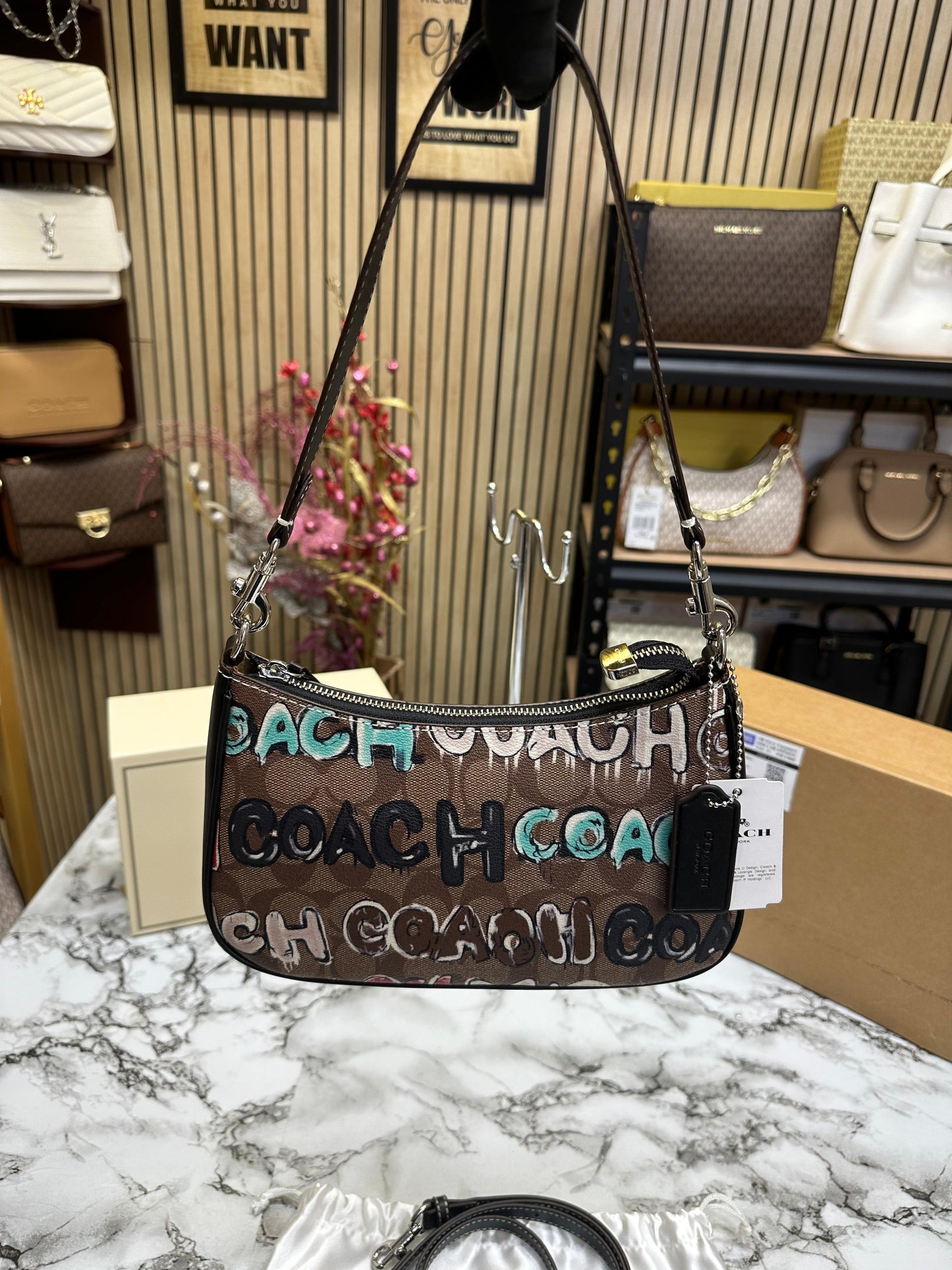 COCH PREMM SLING BAG WITH OG DOUBLE BOX Woman hand Bag