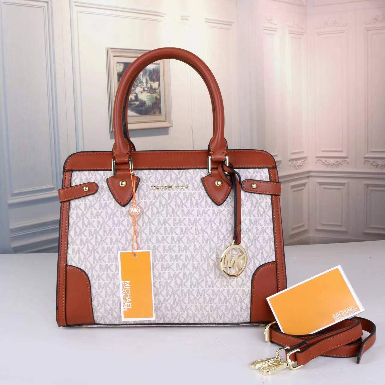 MICHL KOS ROWAN SATCHEL BAG WITH DUST WOMAN HAND BAG