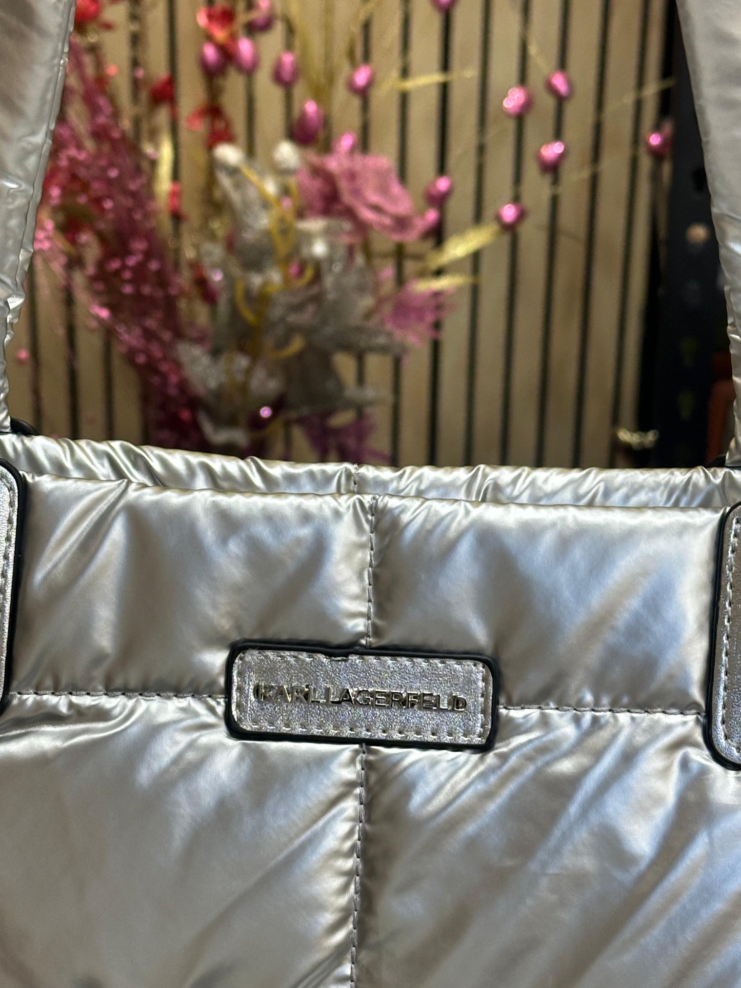 KAL LAGERLD QUILTED PUFFER TOTE Women Hand Bag