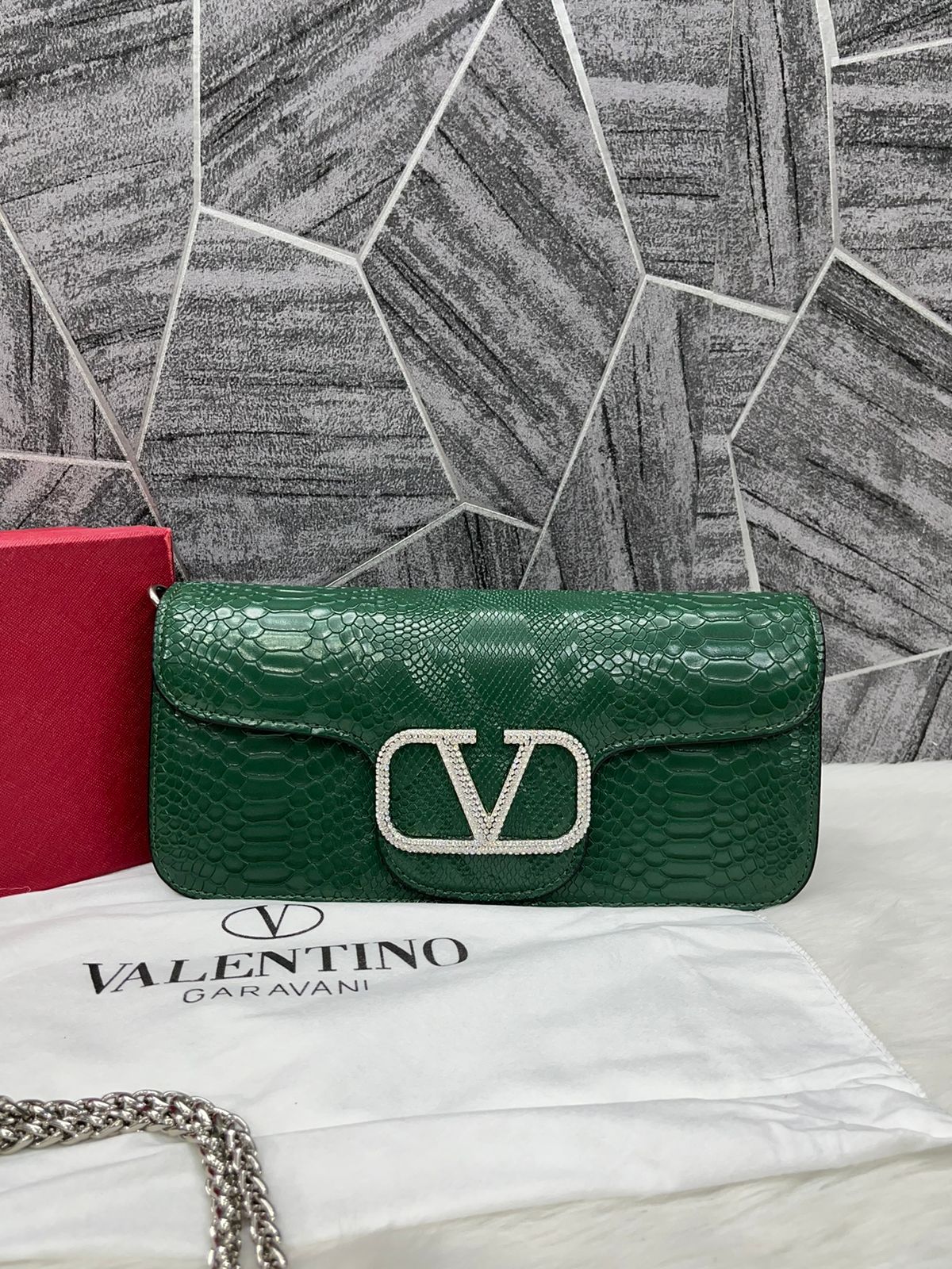 Valenti Garani Loco Croc Skin Large Women Hand Bag