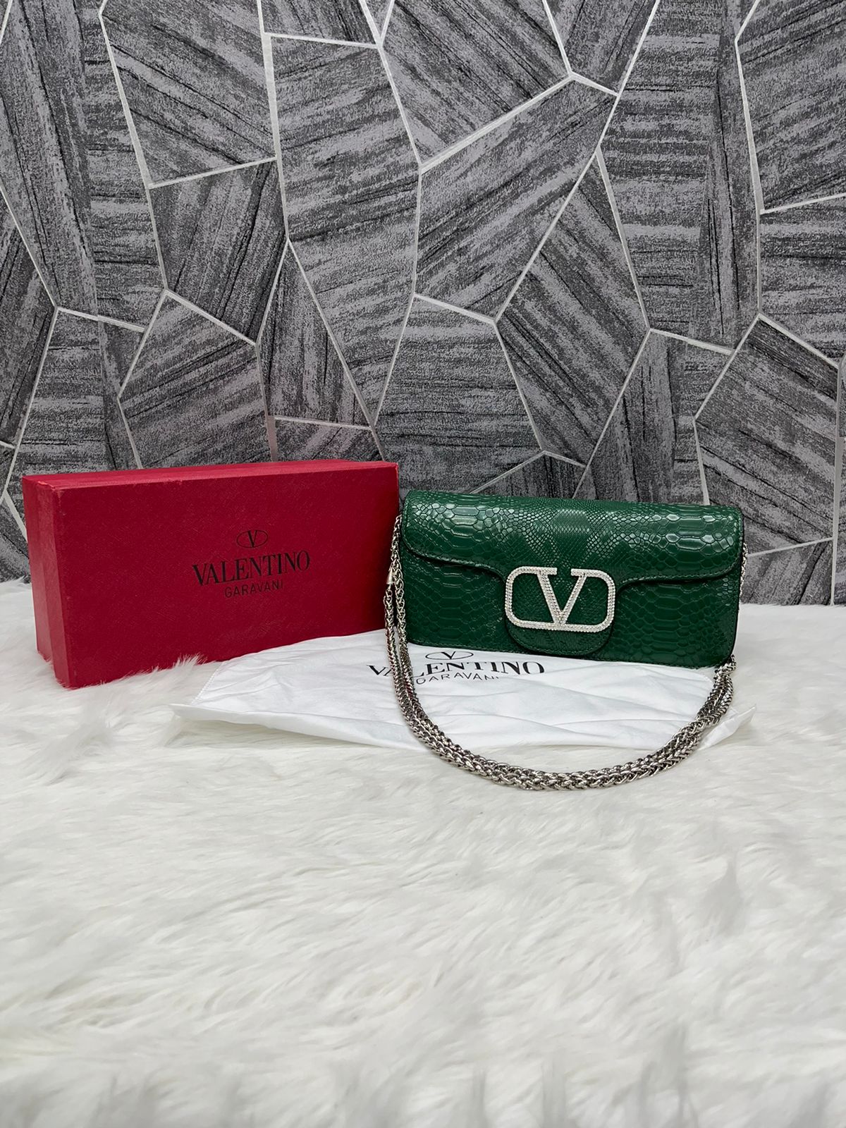 Valenti Garani Loco Croc Skin Large Women Hand Bag