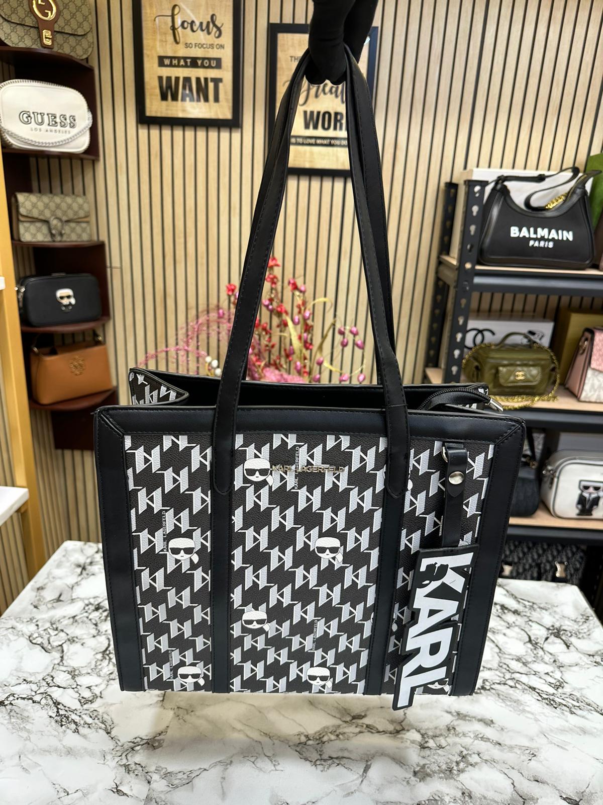 KAL LARFELD PREMIUM SIGNATURE TOTE Women BAG
