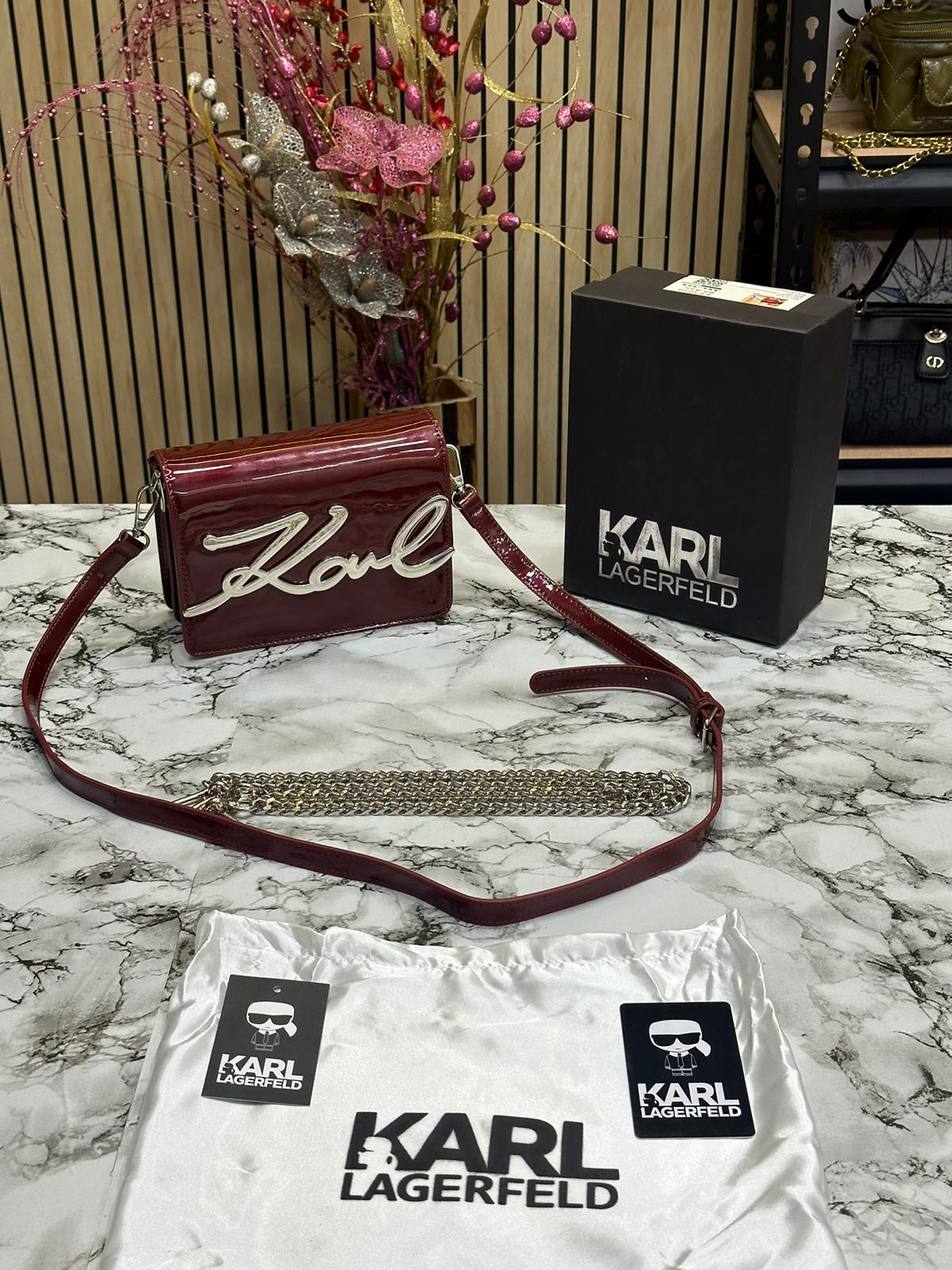 KRL LAGRELD K SIGNATURE GLOSSY SHOULDER Women BAG