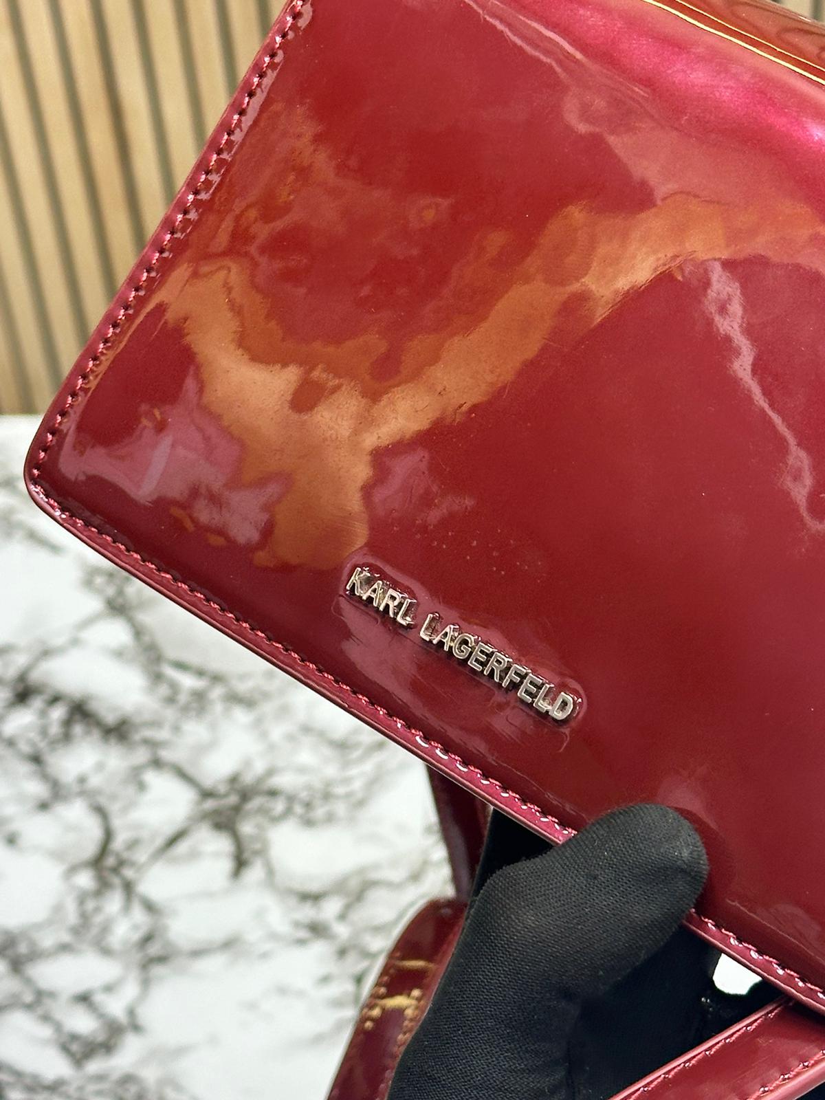 KRL LAGRELD K SIGNATURE GLOSSY SHOULDER Women BAG