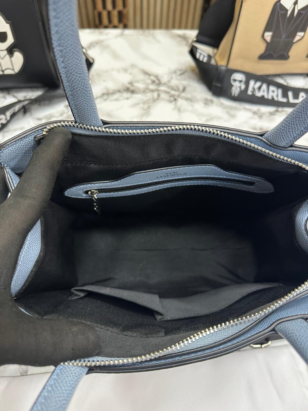KAL LAGFELD MAYBELLE LOGO KARL & CAT TOP HANDLE SATCHE Women Bag