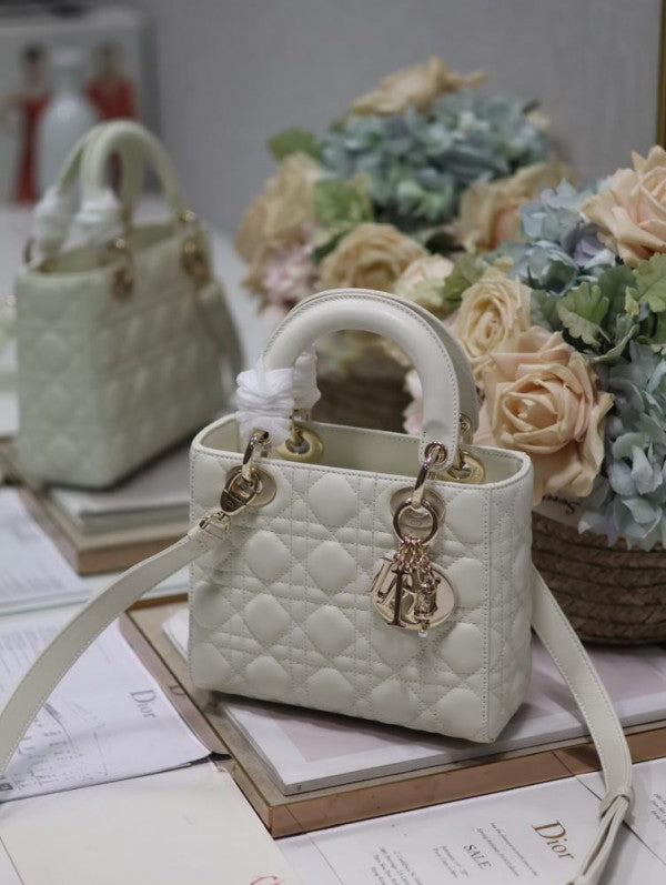 Dor Ldy My ABC Gold With OG Box With Dust Women Bag (White - 735)