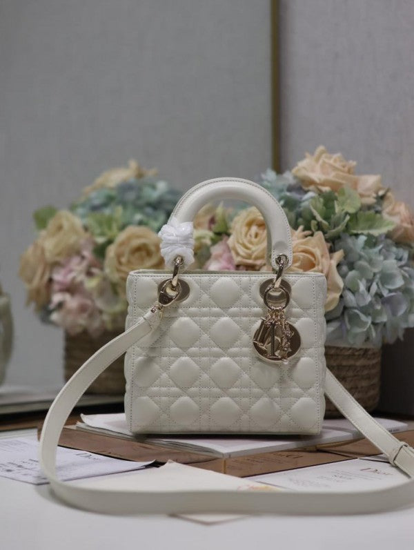 Dor Ldy My ABC Gold With OG Box With Dust Women Bag (White - 735)