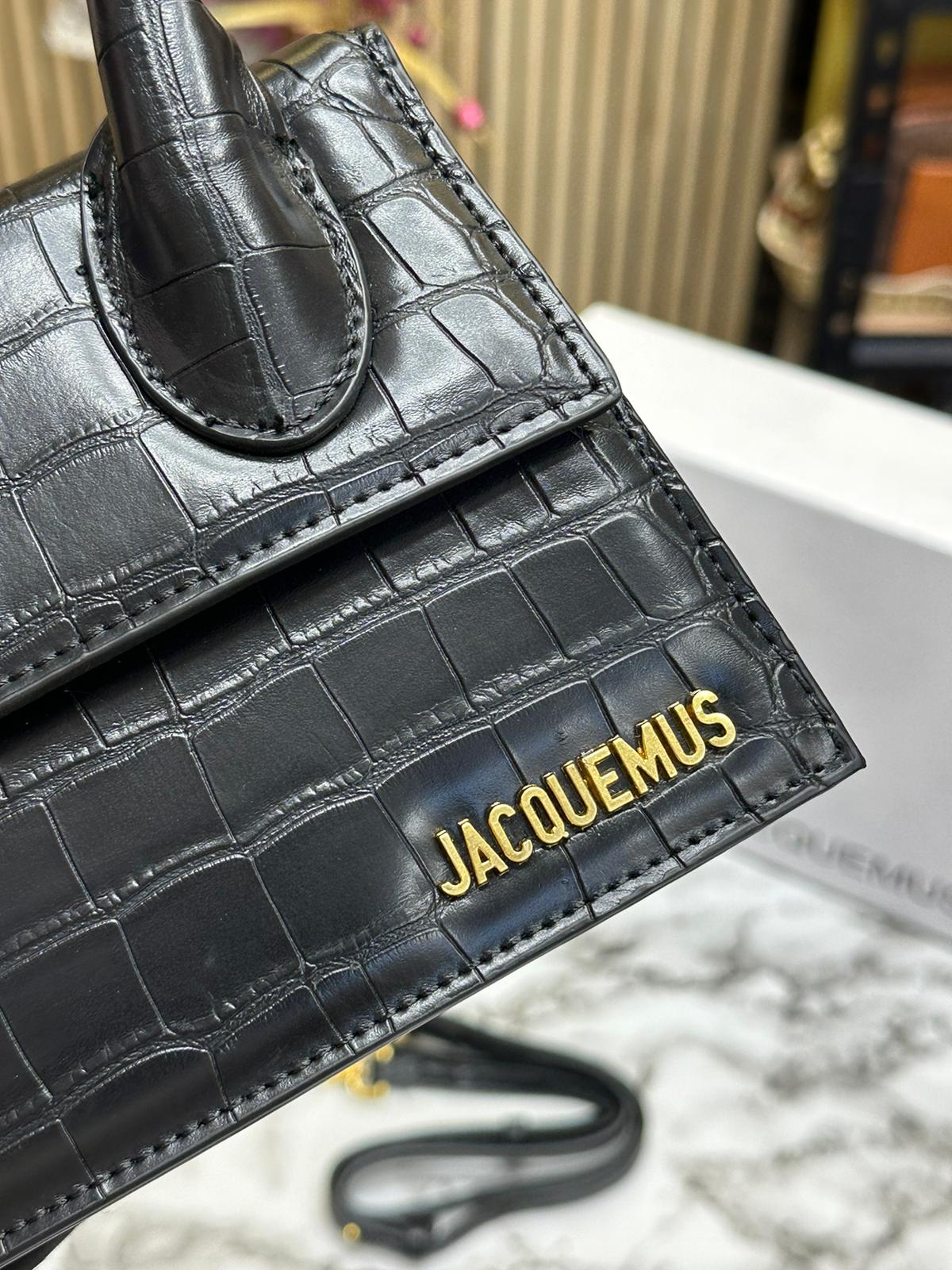 JACUEMUS LE CHQUITO CROCODILE SLING Women Bag