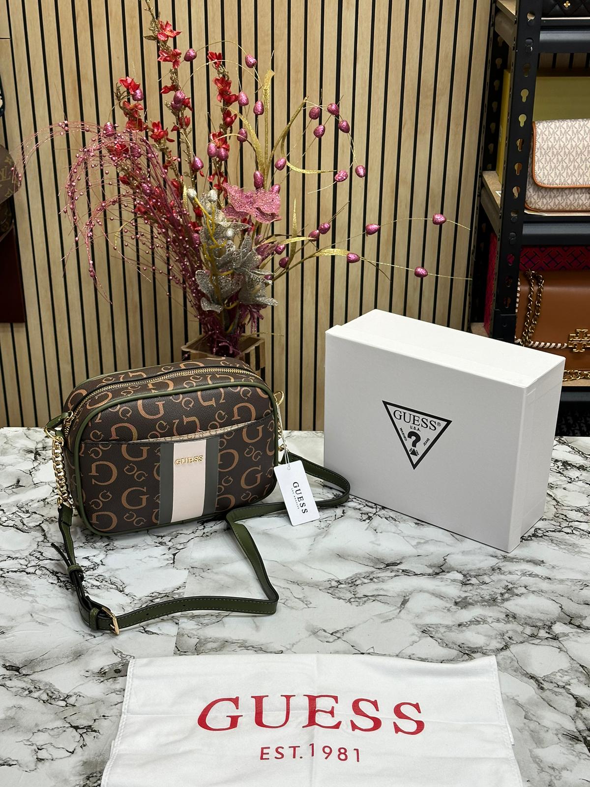 GUES MONOGRAM PRINT CROSSBODY BAG Women Bag