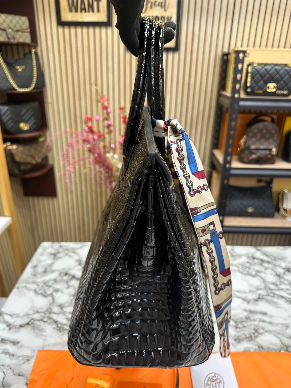 HERES BIRKIN SHINY CROCODILE TOTE Women BAG