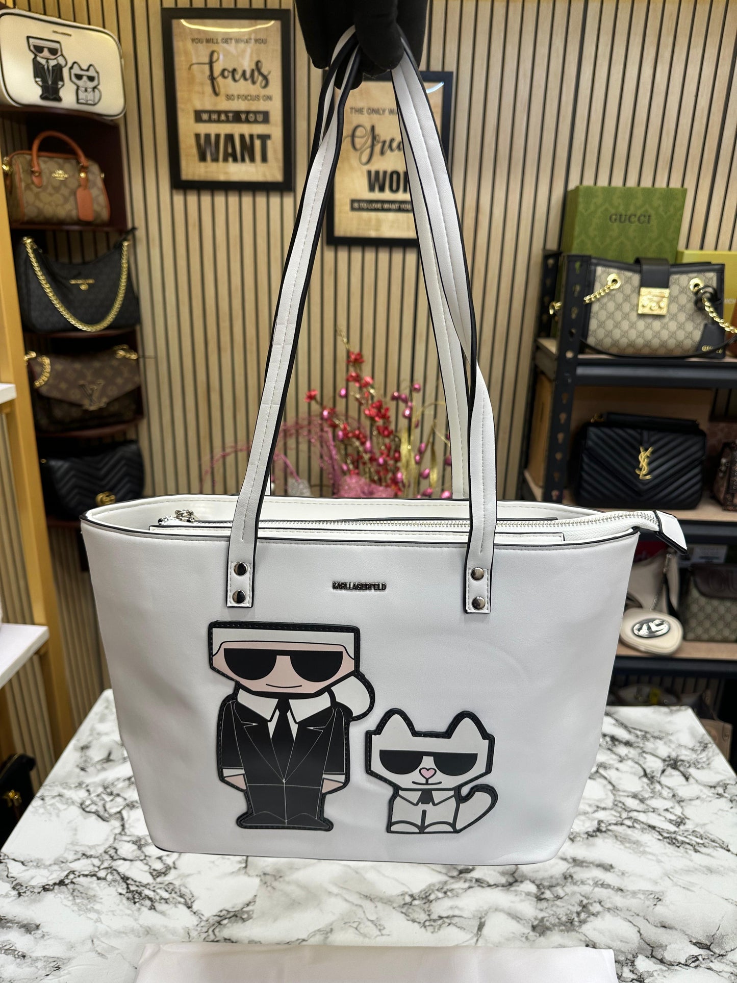 KAL LAGERFLD MAYBELLE ZIP TOTE Women Bag