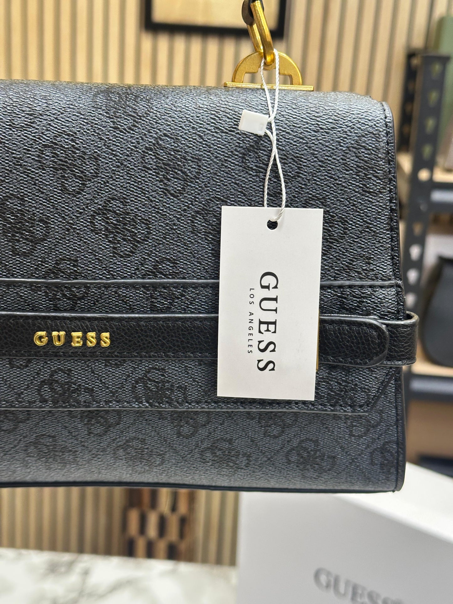GUES SESTRI LOGO TOP HANDLE PU WITH OG BOX AND DUST BAG PREMIUM QUALITY Women BAG