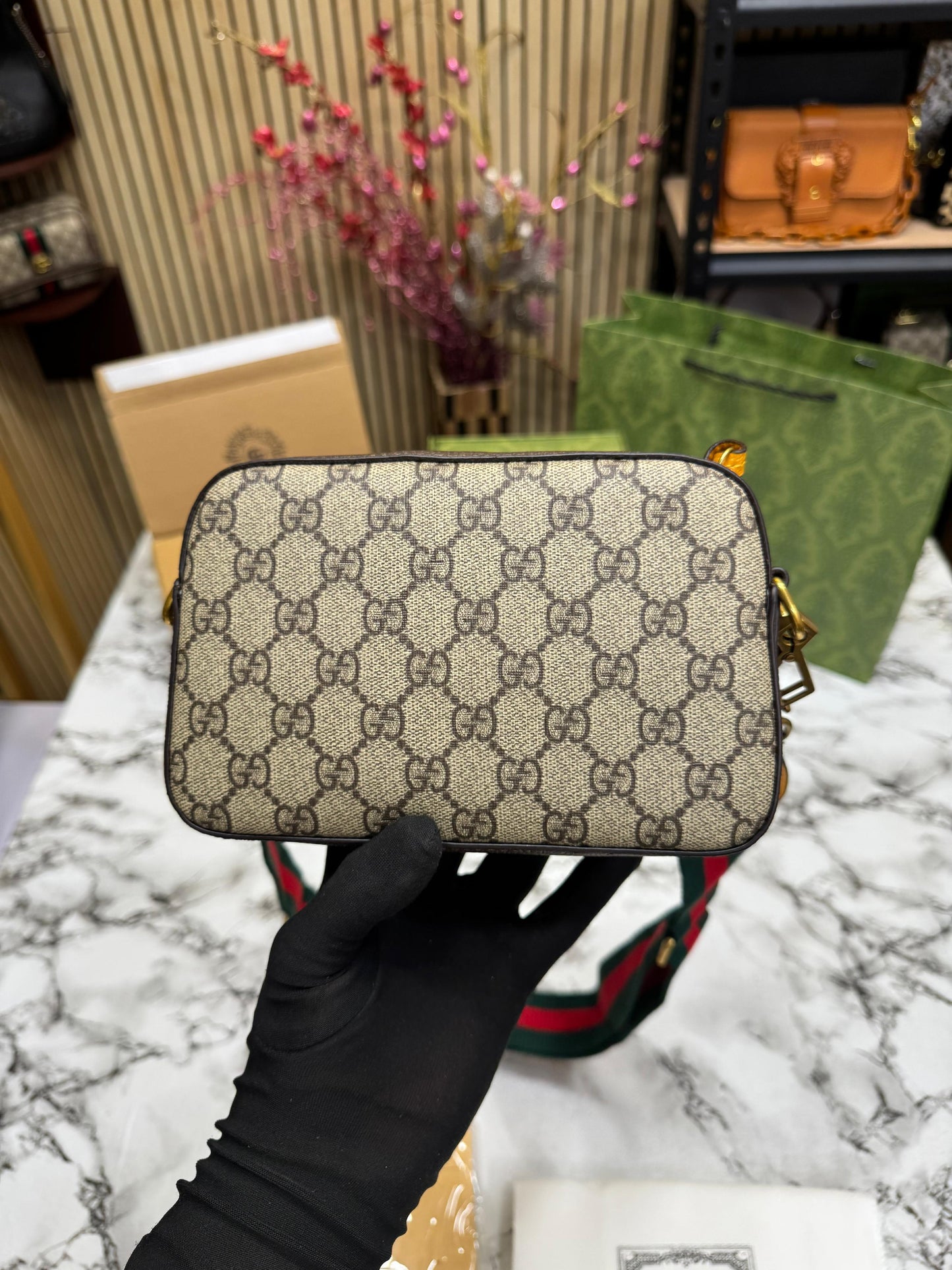 GUCI NEO TIGER PREMIUM SLING WITH OG DOUBLE BOX AND CARRY Women BAG