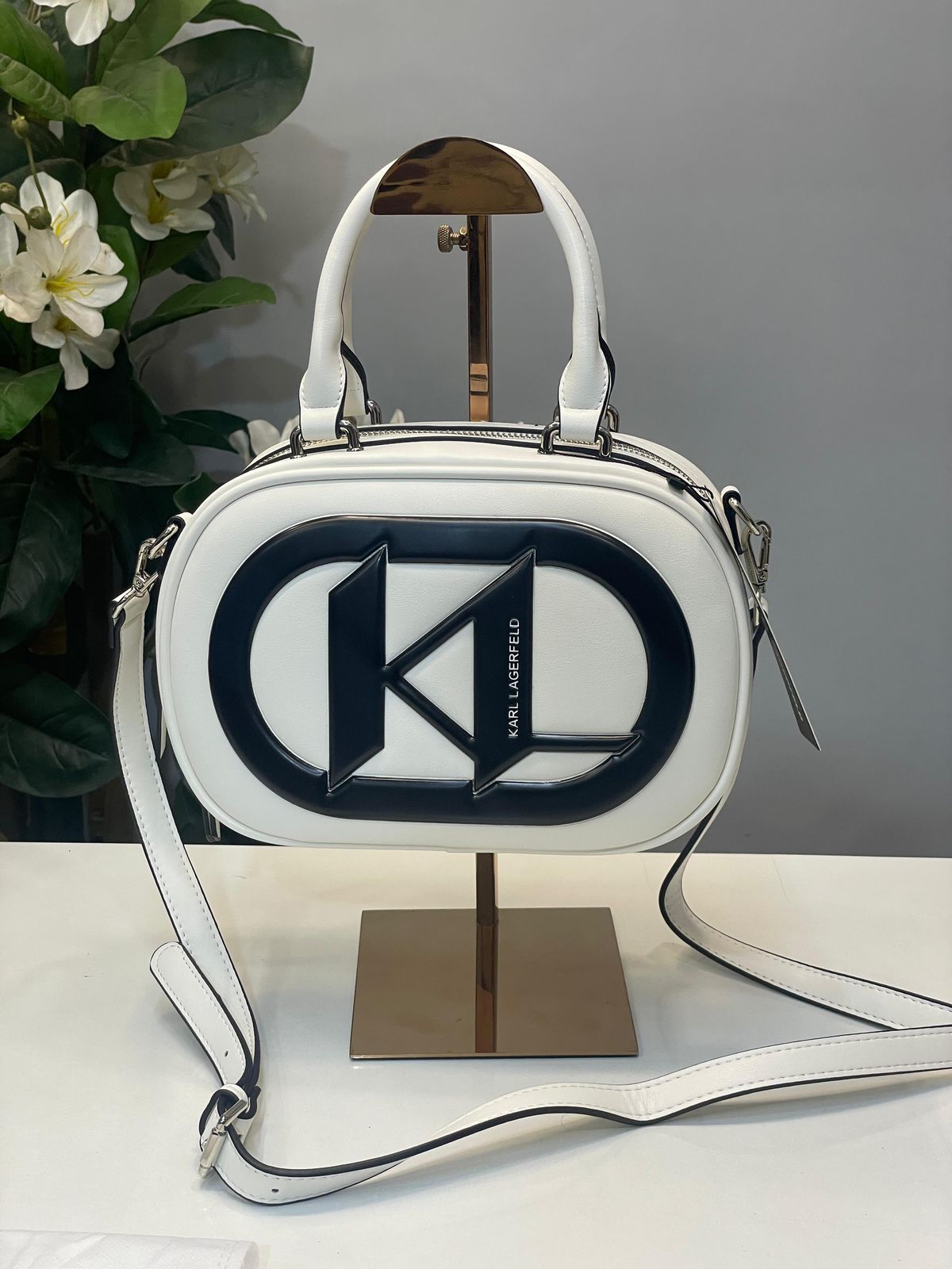 KAL LAGFELD TEXTURED DETAILED TOP HANDLE CROSSBODY Women BAG