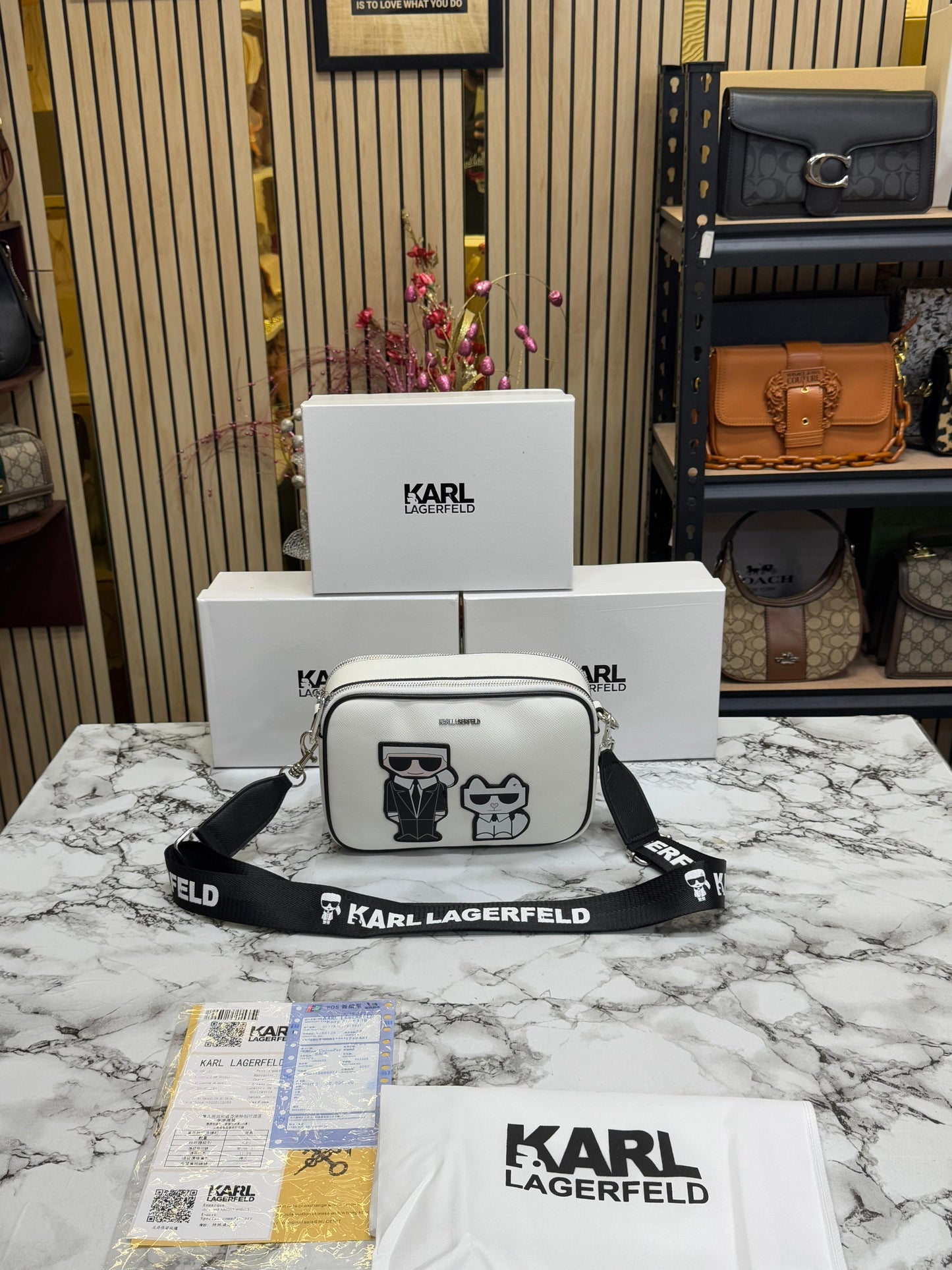 KAL LAGEELD PREMIUM SLING BAG WITH OG BOX Women BAG
