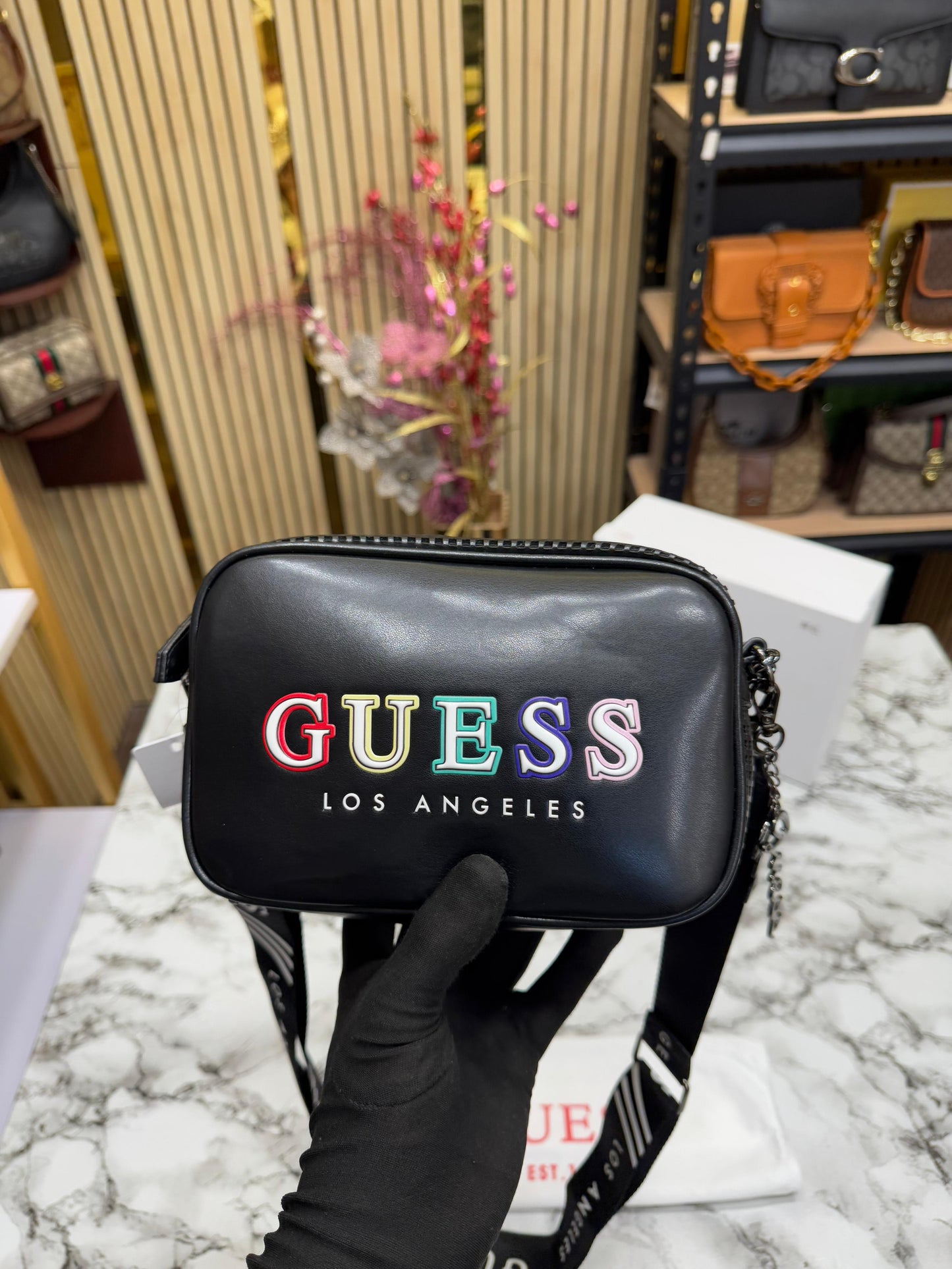 GUES WOMENS MARISOL CROSSBODY BAG WITH OG BOX Women Bag
