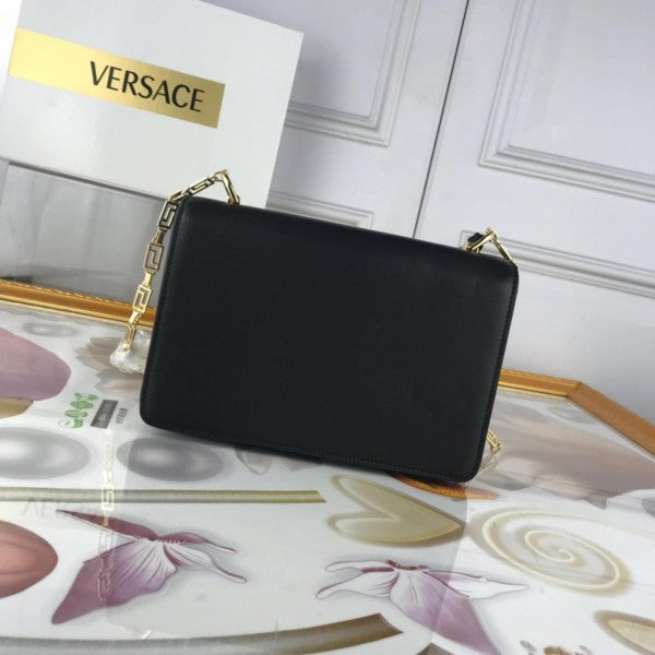 Vesce Jens Couture Crystal Medusa Shoulder Bag With OG Box & Dust Bag (Black - 976) Women Bag