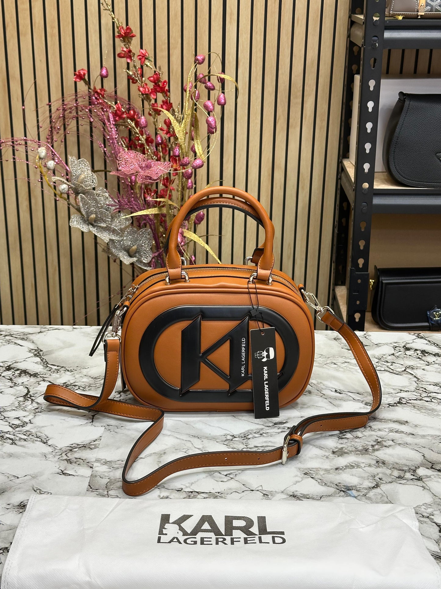 KAL LAGEFELD KL LOGO CROSSBODY BAG WITH DUST Women Bag