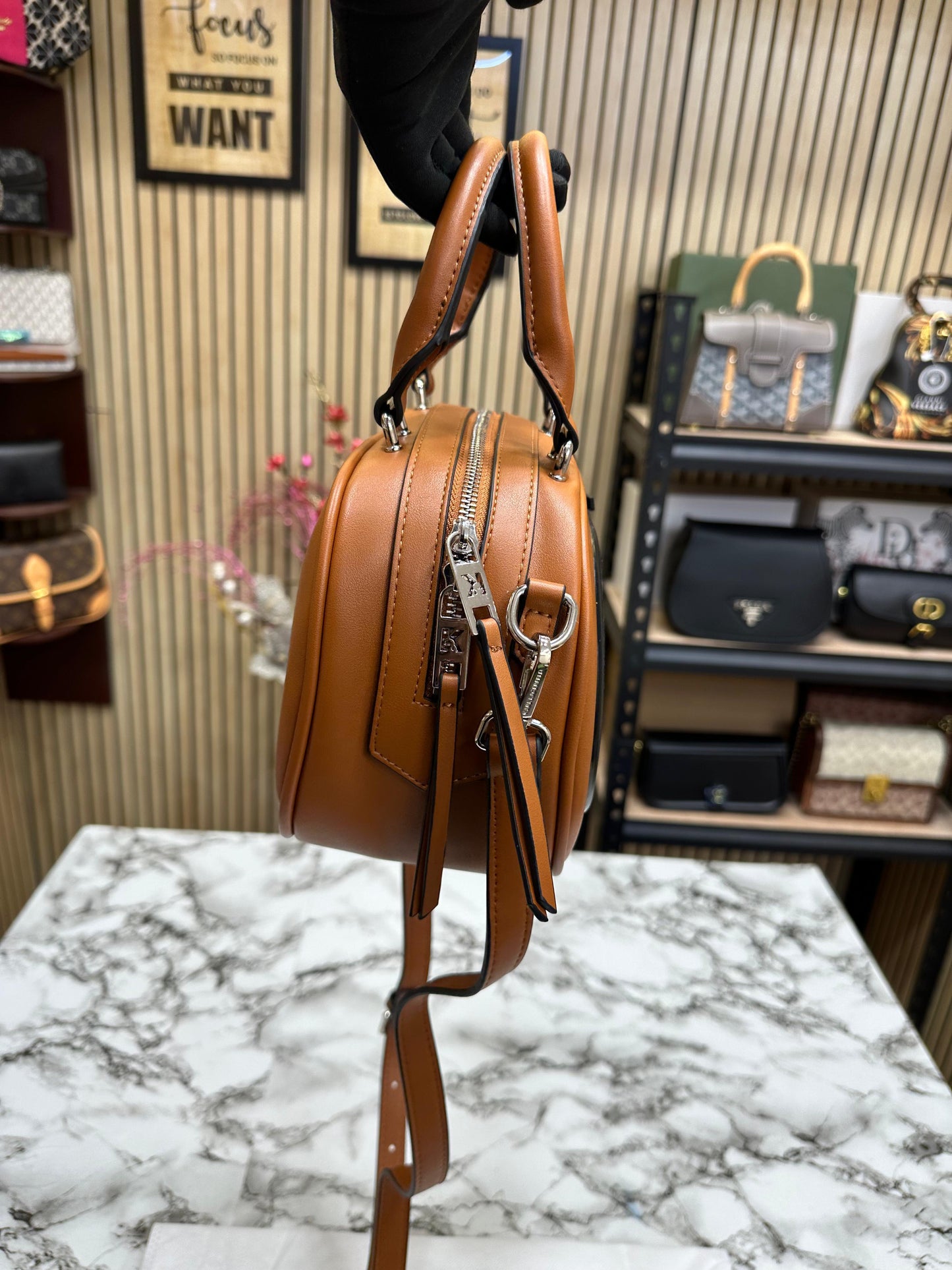KAL LAGEFELD KL LOGO CROSSBODY BAG WITH DUST Women Bag