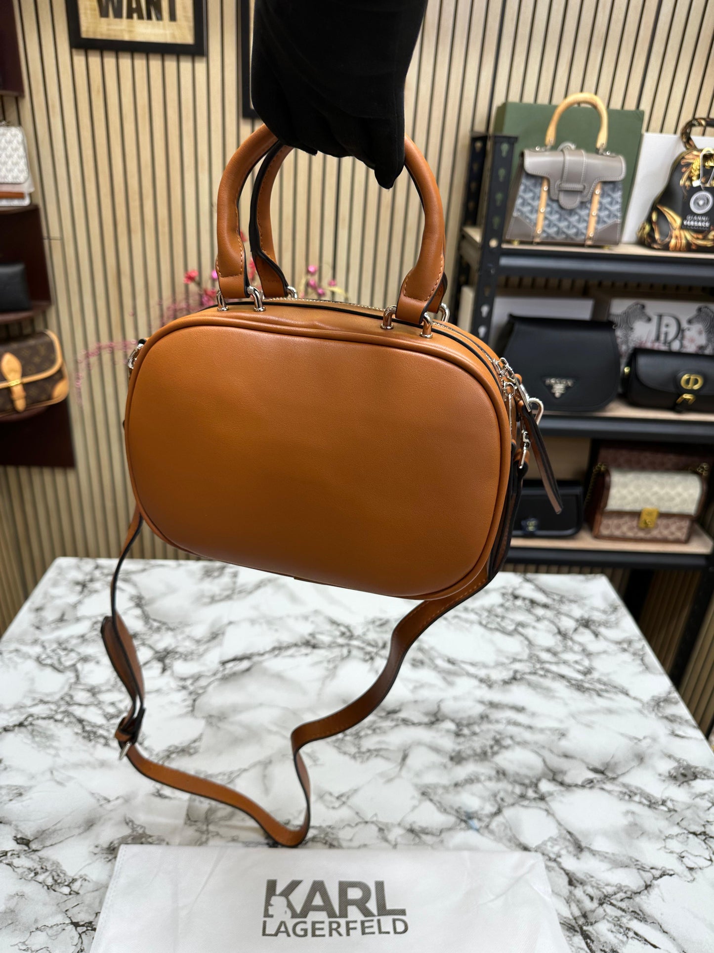 KAL LAGEFELD KL LOGO CROSSBODY BAG WITH DUST Women Bag