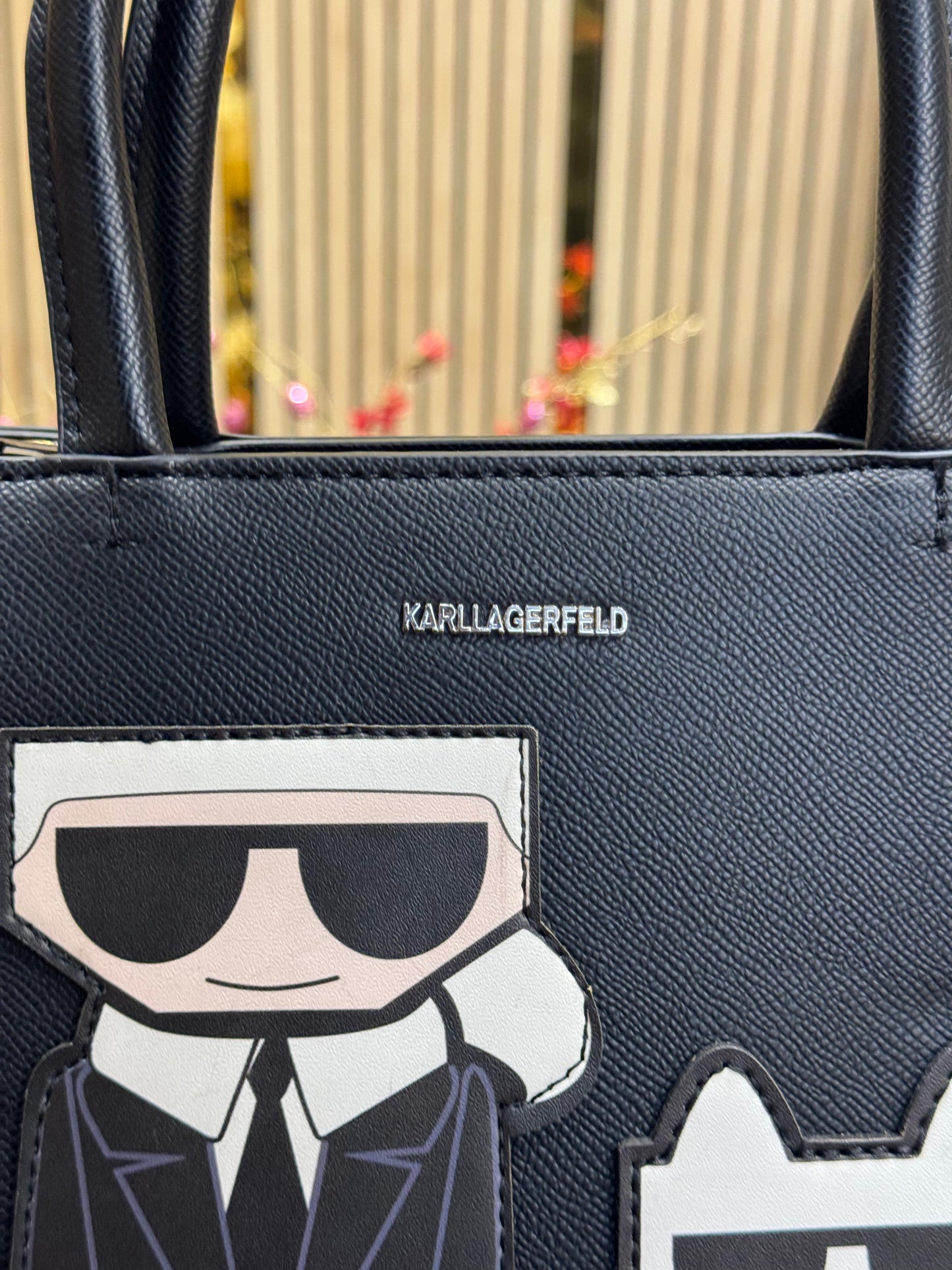 KAL LAGEELD MAYBELLE LOGO KARL CAT TOP HANDLE SATCHEL WOMEN BAG