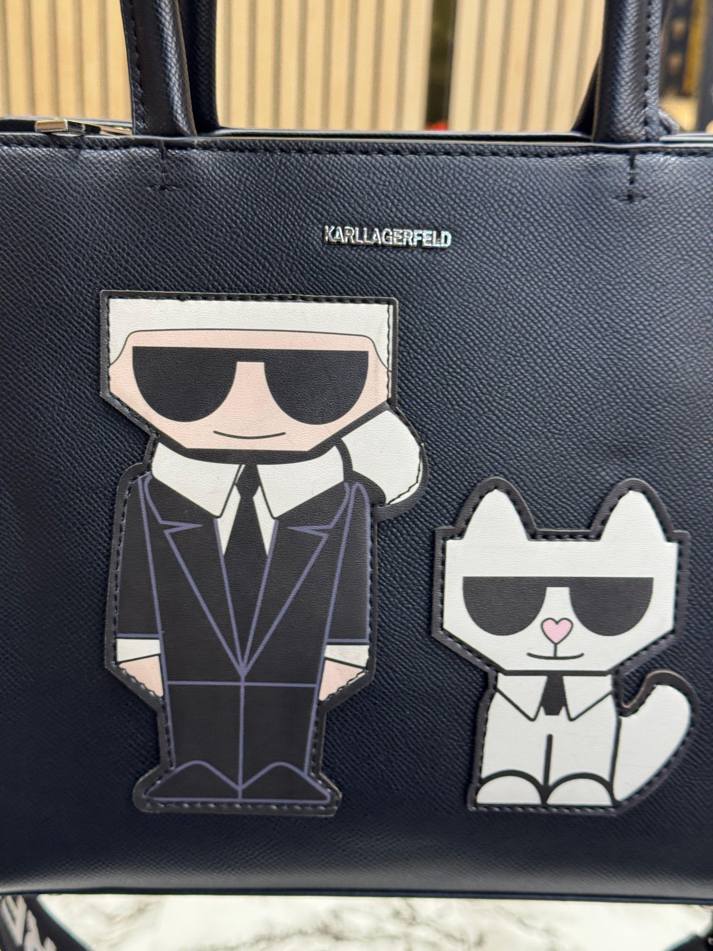 KAL LAGEELD MAYBELLE LOGO KARL CAT TOP HANDLE SATCHEL WOMEN BAG