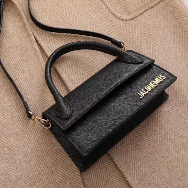Jacqmus Le Chuito Long Handle With OG Box Dust Bag & Sling Belt (Black - 285) Women Bag