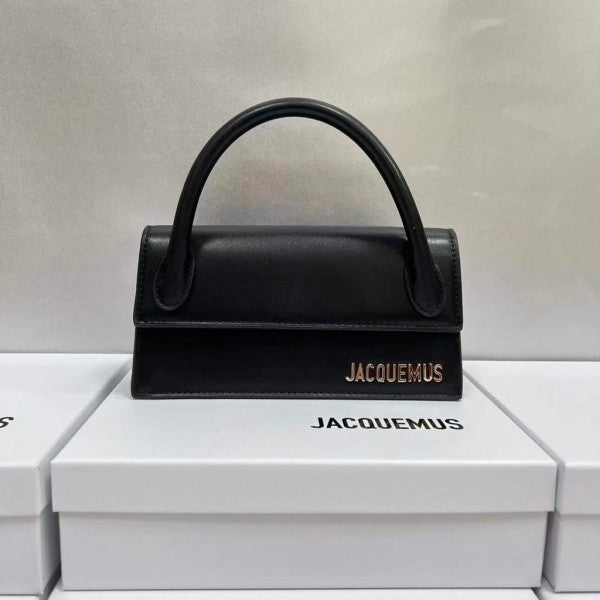 Jacqmus Le Chuito Long Handle With OG Box Dust Bag & Sling Belt (Black - 285) Women Bag