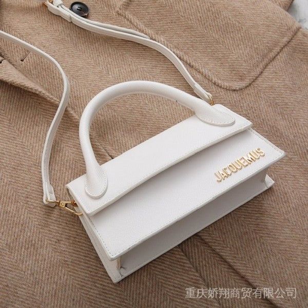 Jacqmus Le Cquito Long Handle With OG Box Dust Bag & Sling Belt (White - 286) Women Bag
