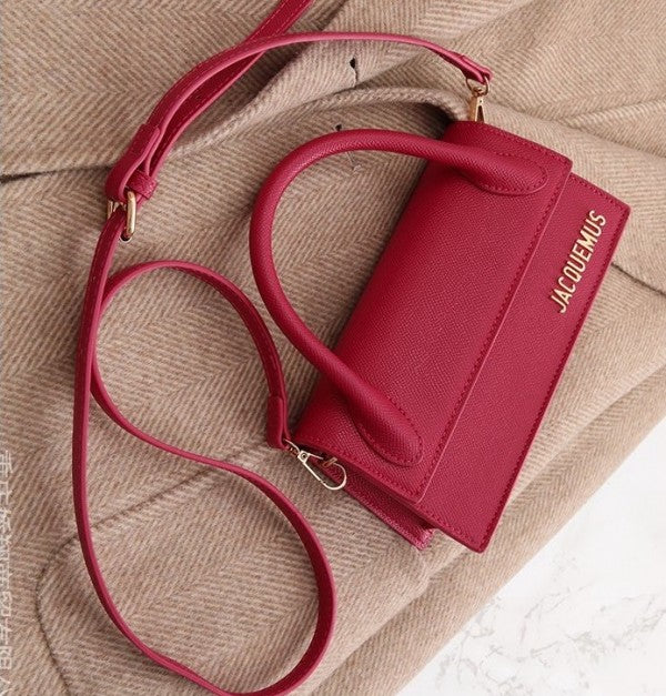 Jacquus Le Chuito Long Handle With OG Box Dust Bag & Sling Belt (Pink - 287) Women Bag