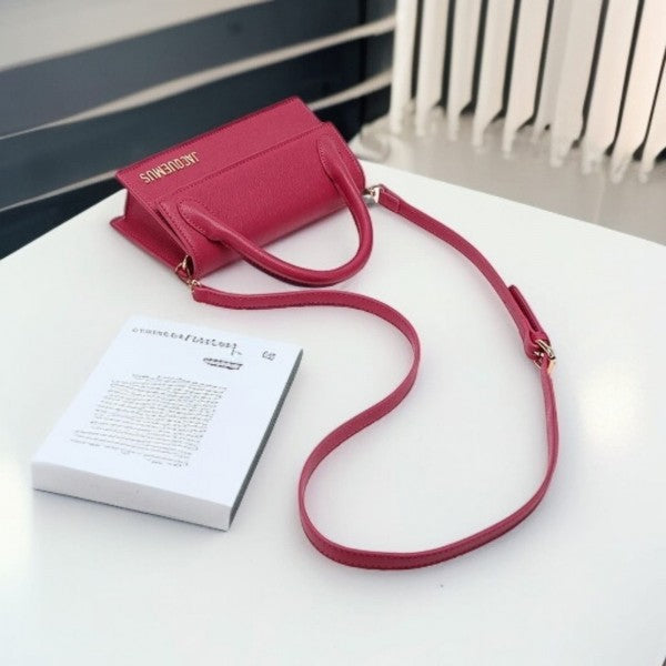 Jacquus Le Chuito Long Handle With OG Box Dust Bag & Sling Belt (Pink - 287) Women Bag