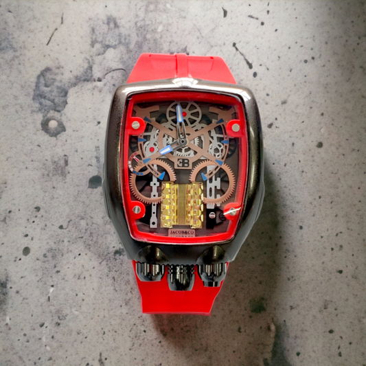 Jacab & Co X Bugatte Chiron Edition Mens Watch