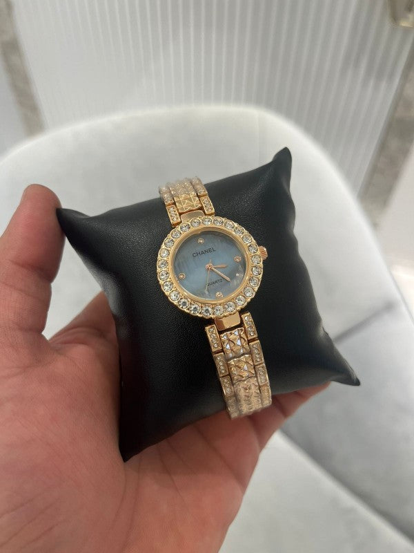 Chanl_L-D_diamond_Blue_dial FOR WOMEN WATCH