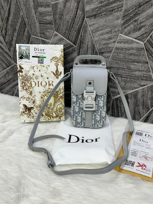 Dir Sdle Vertical Phone Bag For Man & Woman GREY