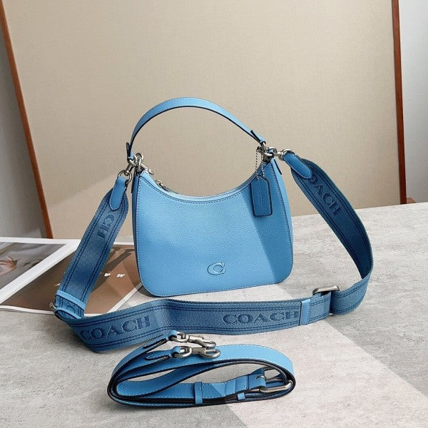 Cch Snature Crossbody Hobo Premium Quality Bag With OG Box & Dust Bag 3 Shoulder Strap (Blue - 652)  Women Handbag