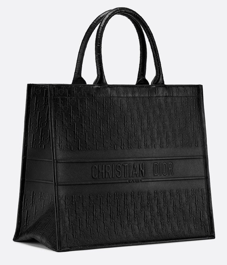 CHSTIAN DIR EMBOSSED BOOK TOTE WTH SMALL WALLET Women Handbag