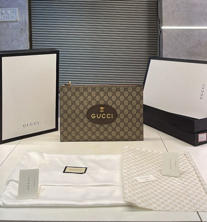 GUCI SUEME POUCH Women Handbag WITH BOX