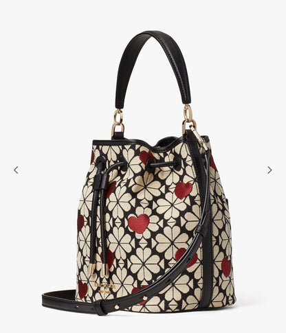 Kat Spde Jauard Hearts Medium Bucket Bag