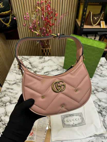 GUCI GG MAMONT HALF MOON handbags