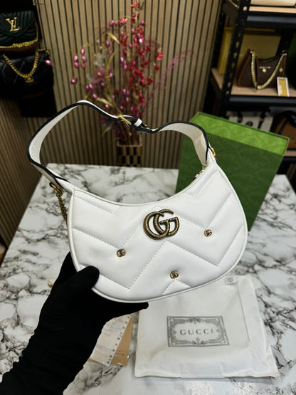 GUCI GG MAMONT HALF MOON handbags