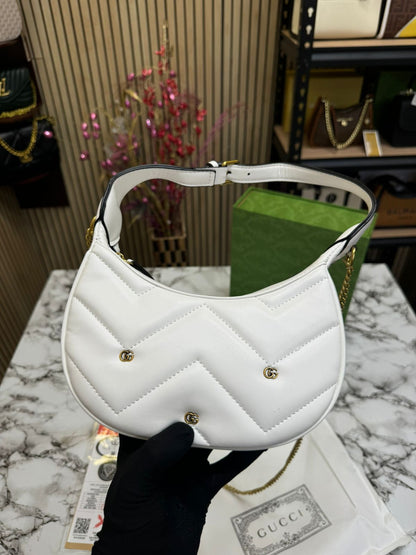 GUCI GG MAMONT HALF MOON handbags