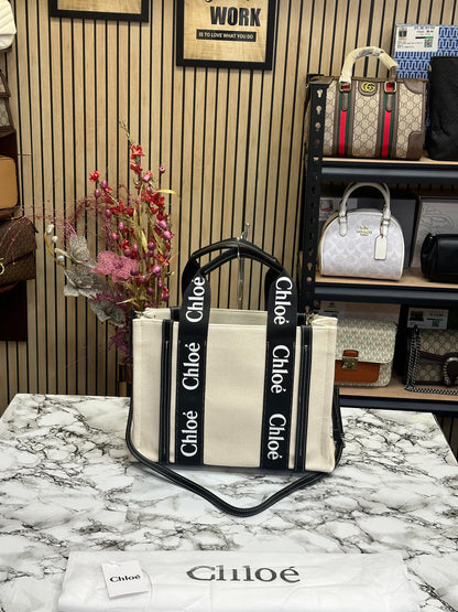 CHALO MEDUM WOODY TOTE WOMAN HAND BAG