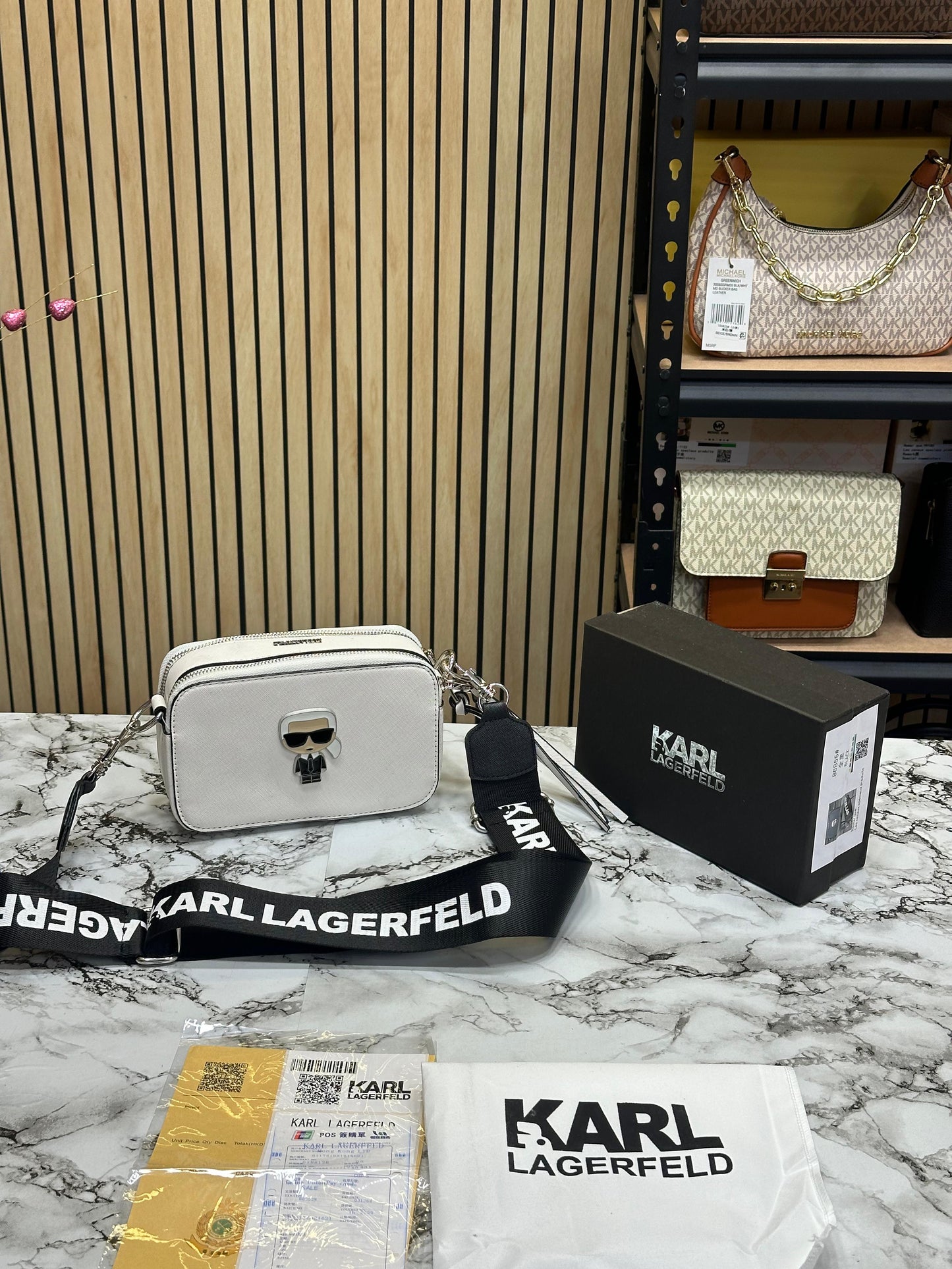 KAL LAGERFELD PREMIUM CAMERA BAG WOMAN HAND BAG