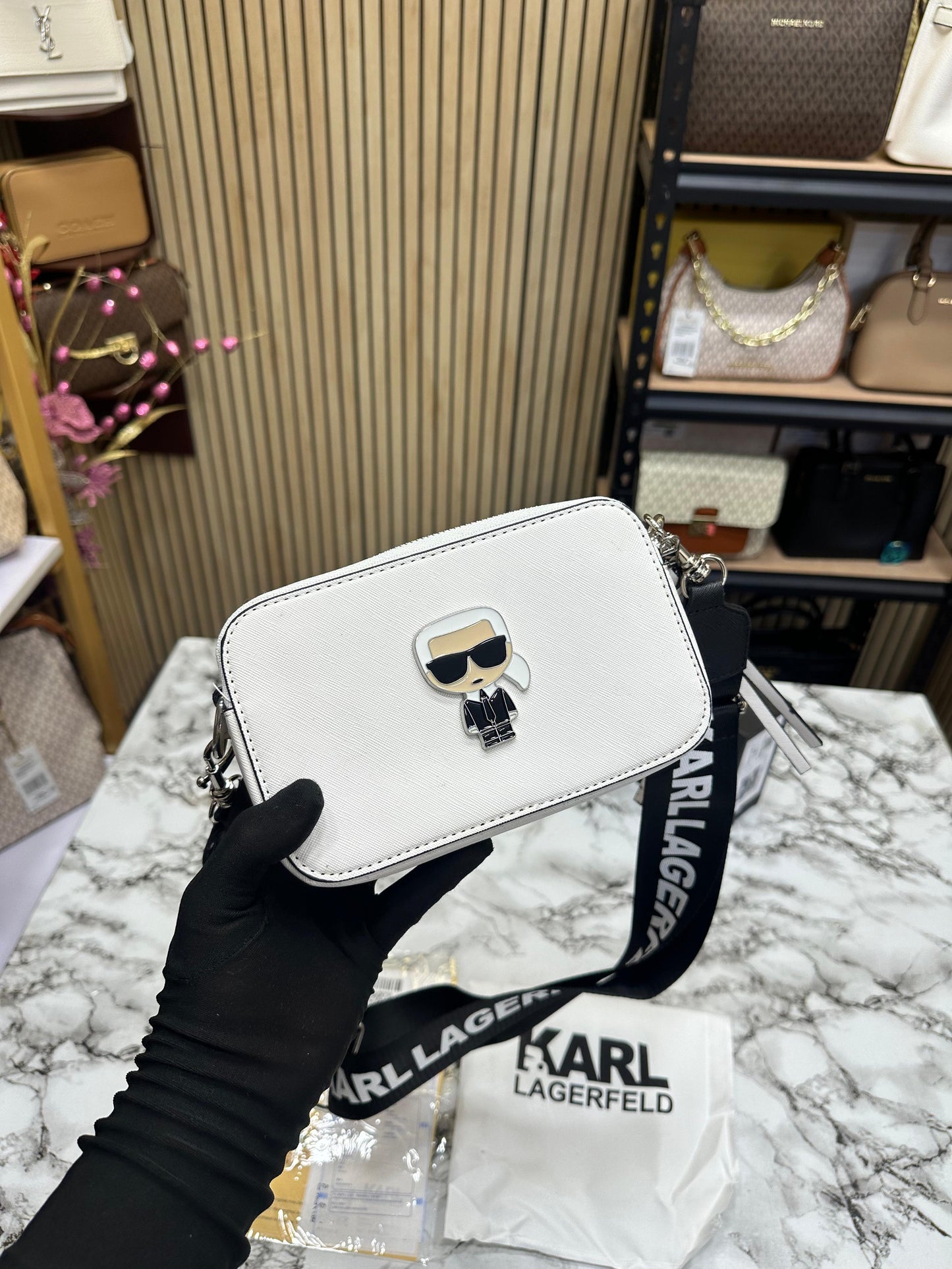 KAL LAGERFELD PREMIUM CAMERA BAG WOMAN HAND BAG