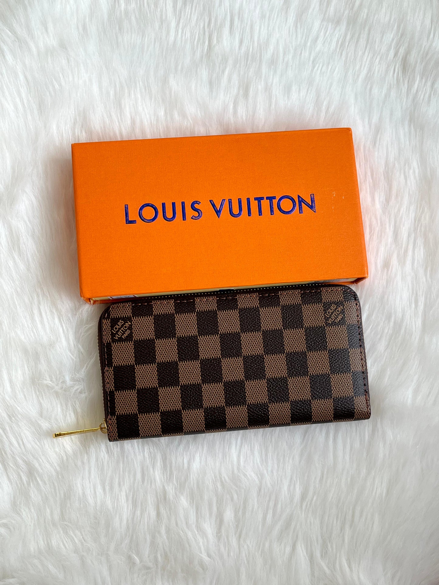 Lous Vuion Single Zipper Wallet Woman Hand Bag